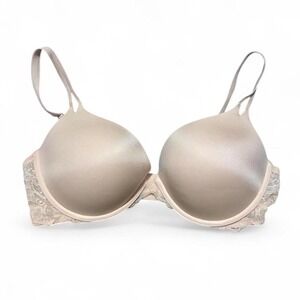Victoria's Secret Very Sexy Push Up Bra Womens 38D Pink Nude Lace Underwire